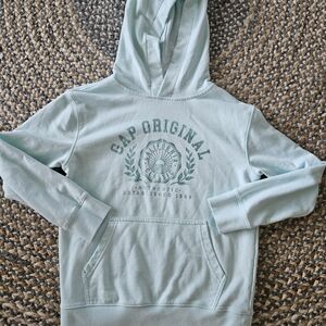 Gap Kids Hooded Sweatshirt In Midnight Jade